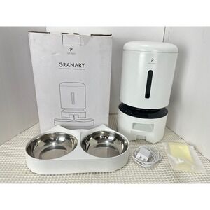 PETLIBRO Granary Automatic Pet Feeder White Dual Bowls-Used Tested working